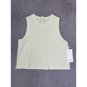 New Lululemon Tank Top Womens‎ 14 Mint Green Classic Fit Cotton Blend